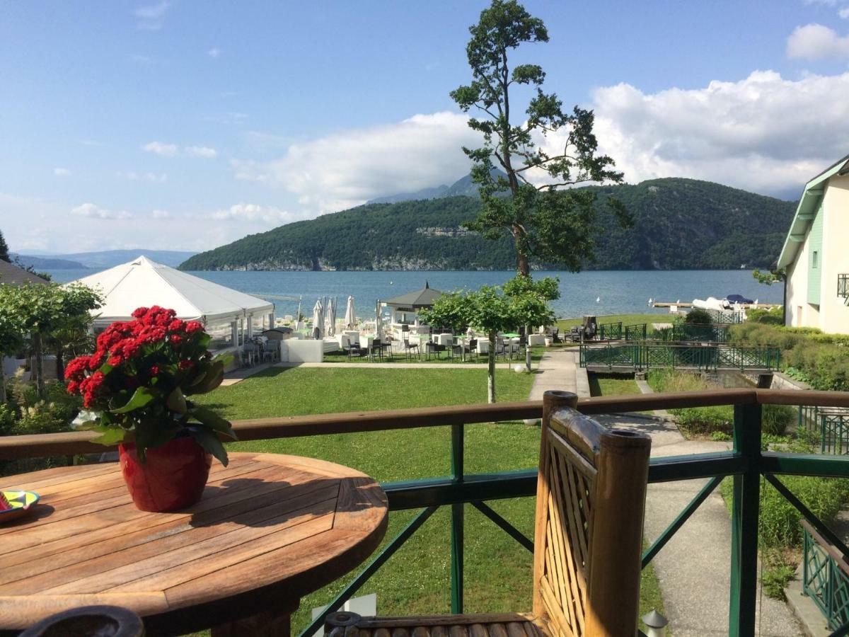 La Baie Des Voiles ,Vue Lac D'Annecy ,Plage Privee 뒤엥 외부 사진